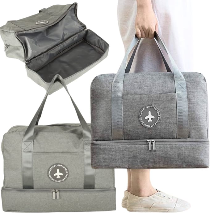 Handbagage - Reistas - Geschikt als Underseaters - 40x30x20 cm - Maximale Formaat Underseater - Grijs