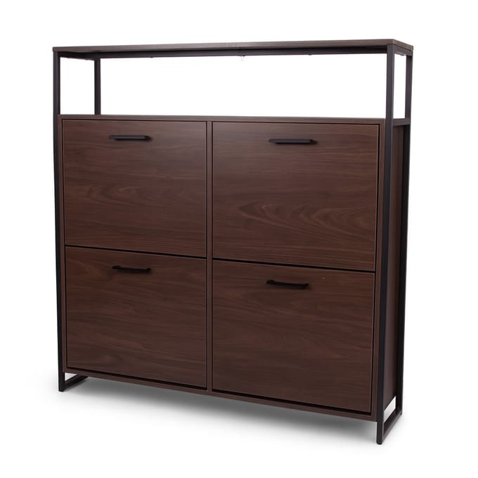 Milton & Oldbrook Schoenenkast Foggia Walnootlook