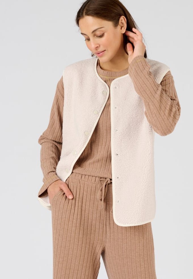 Damart - Thermolactyl mouwloos jack - Dames - Wit - 46-48 (L)
