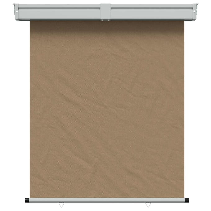 vidaXL Zijscherm Balkon 175 x 250 cm 100% polyester ijzer staal Taupe