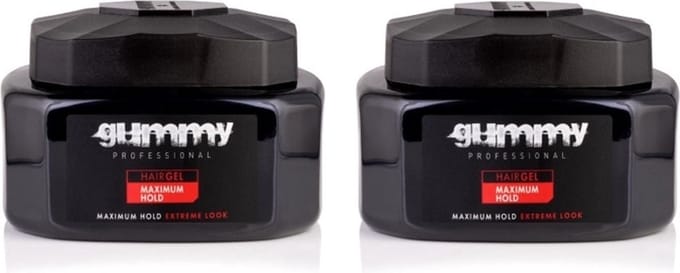 Gummy Hair Gel Maximum Hold 500ml (2-Pack)