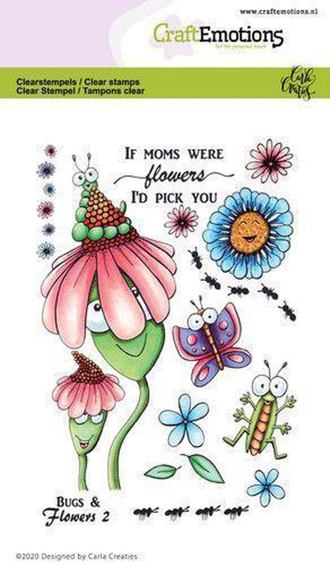Clearstamps A6 - Bugs & flowers 2 Carla Creaties