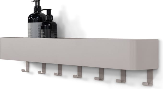 Spinder Design kapstok Multi 7 - Silky Taupe - 7 haken - Staal