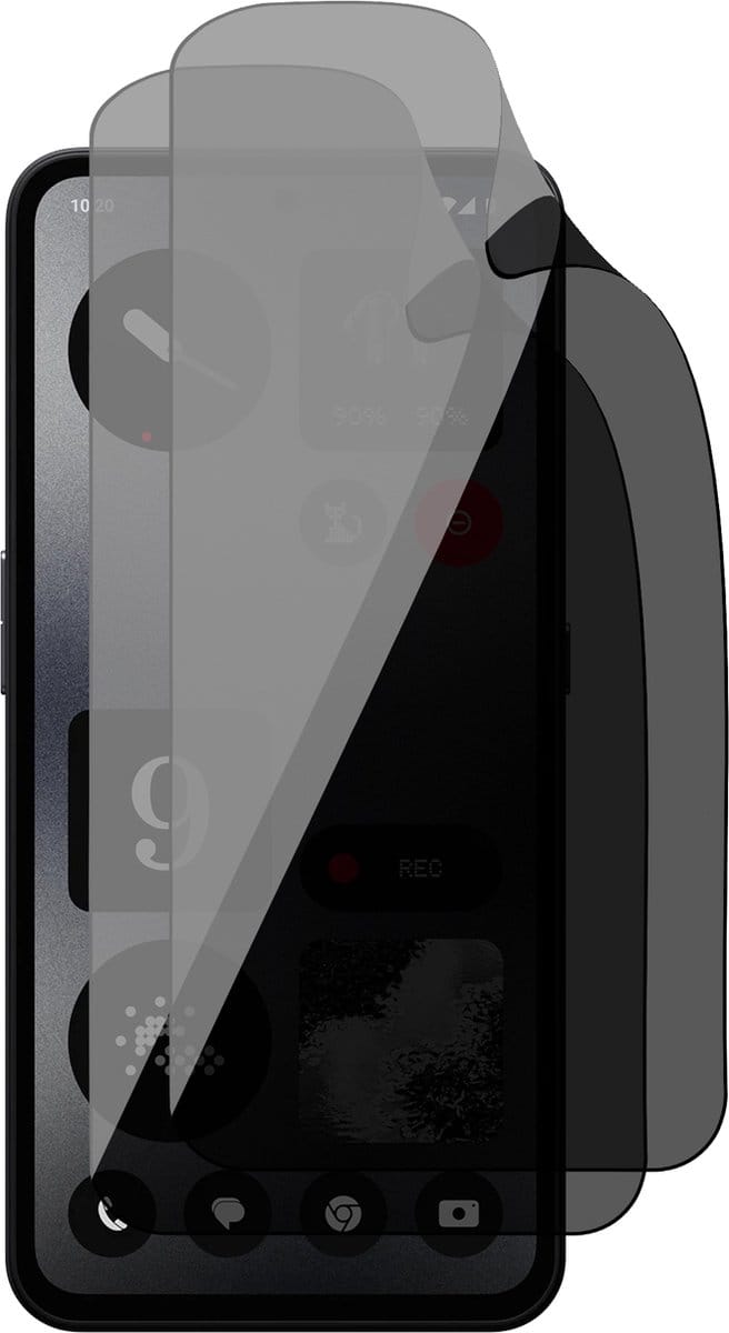 Privacy Screenprotector geschikt voor CMF Phone 1 - 2x FlexGuard Screen Protector