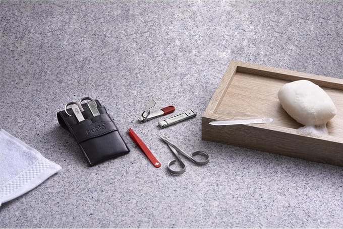 Professionelle Pinzette - Maniküre Pediküre - Präzise Edelstahl silber - RUBIS