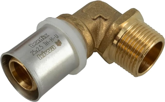 Bonfix Alu-pers kniekoppeling 3/4″ bui.dr. x 25 mm