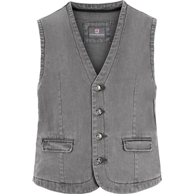 Jan Vanderstorm herren Bodywarmer - 64 - grijs - Plus Size