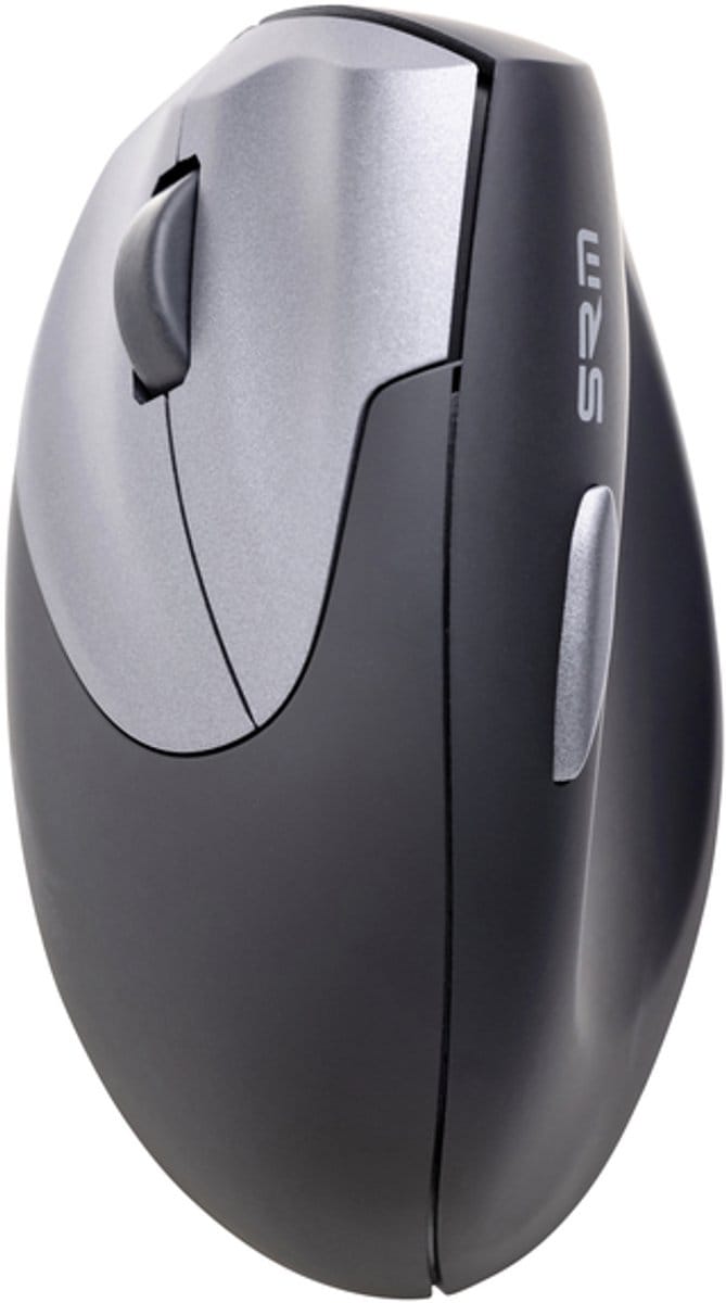 Muis Ergofy SRM VS4 links draadloos zilver zwart