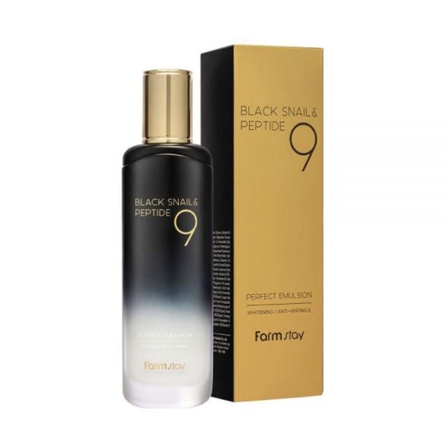 FARM STAY Black Snail & Peptide 9 Perfect Emulsion 120ml (3 opties) 1pcs black