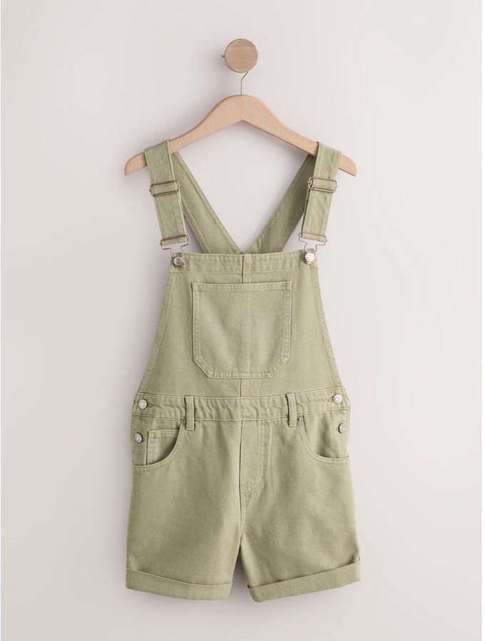Next - Dames - Denim tuinbroekplaysuit - Groen