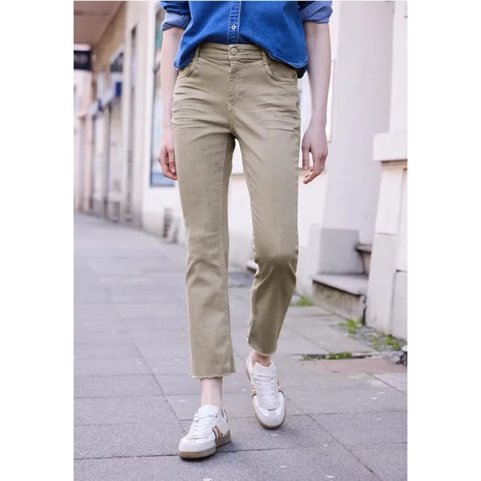 High Waist kick flare broek in Slim Fit
