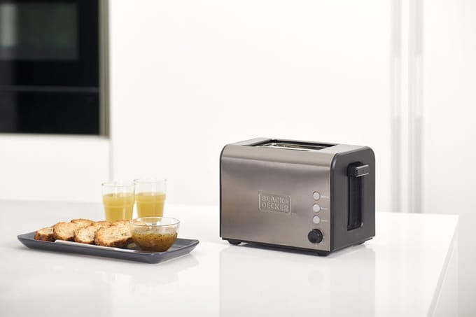 Black & Decker BXTOA900E - broodrooster - zwart - roestvrijstaal