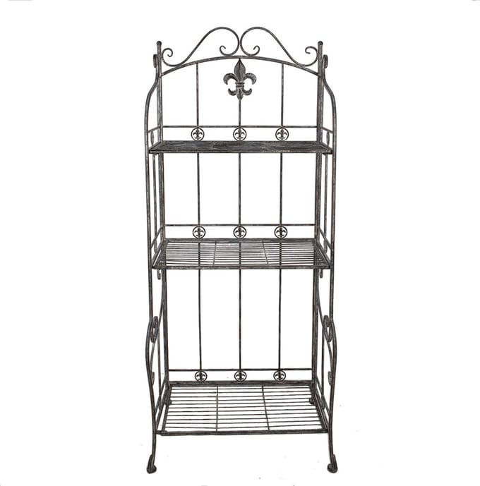 Clayre & Eef Wandrek 60x42x150 cm Grijs Metaal