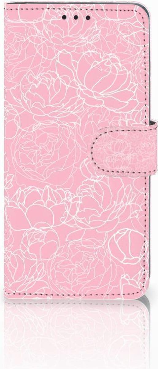 Huawei P30 Pro Hoesje White Flowers