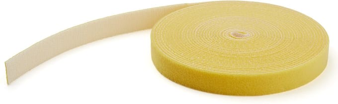 StarTech.com 25ft. Hook and Loop Roll - Geel - Cable Management - hook & loop fastener