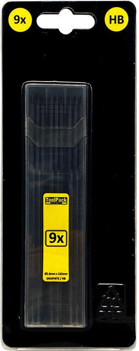 9 ToolPack Potloodstiften HB 2,8x125mm 318.021