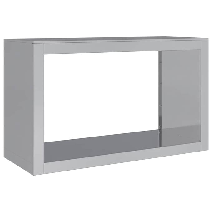 vidaXL - Haardhoutrek - 100x40x60 - cm - gegalvaniseerd - staal