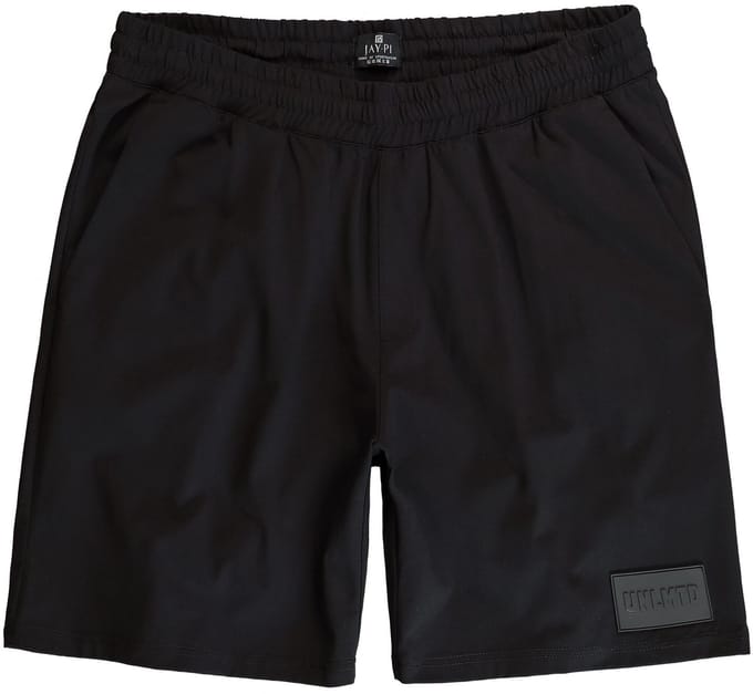 JAY-PI - Heren - Functionele bermuda FLEXNAMIC® fitness - Zwart - Maat L