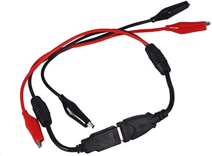 USB F/M Alligator Clips voor Multimeter - Voltage en Capaciteit Tester