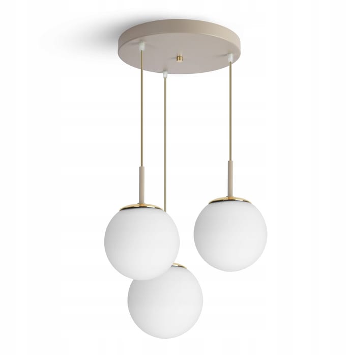 Luxe Beige G9 LED Plafondlamp 3-lichts - Stijlvol en Modern