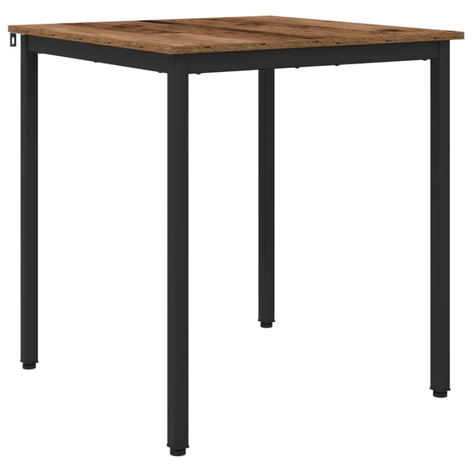 vidaXL - Eettafels - 70 - x - 70 - x - 75 - cm - Bewerkt - hout - Oud - hout - Vierkant