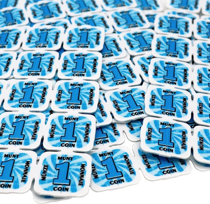 Breekmunten / breekmatjes - 10.000 munten - Blauw