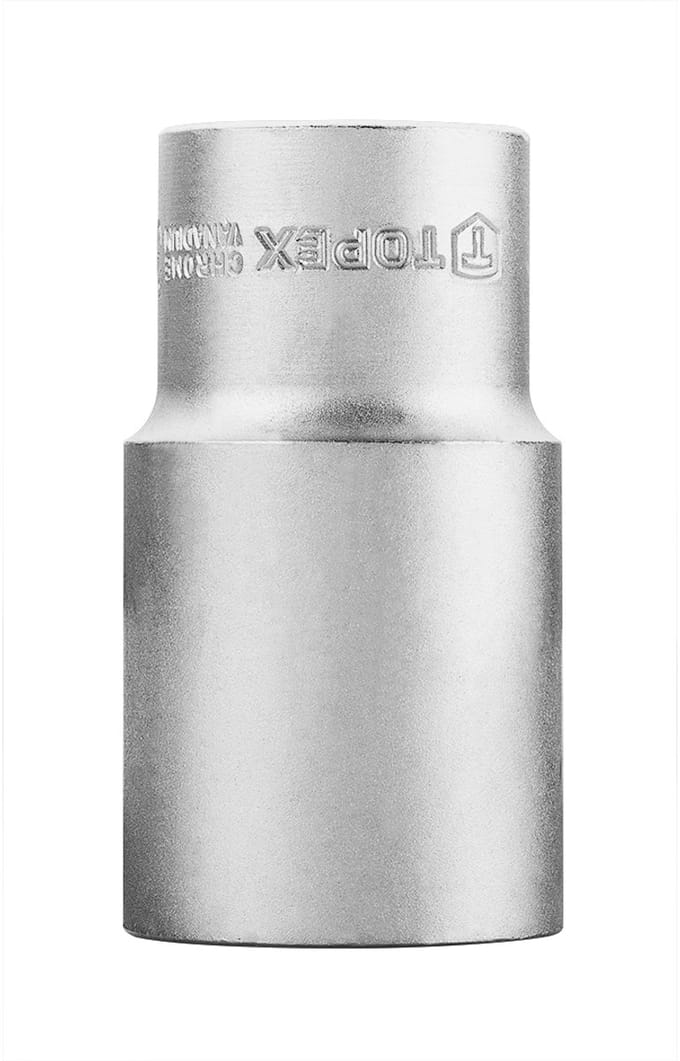 Topex - Lang Zeskant Dopsleuteldop - 1/2", 32 mm - Chroom-Vanadium Staal