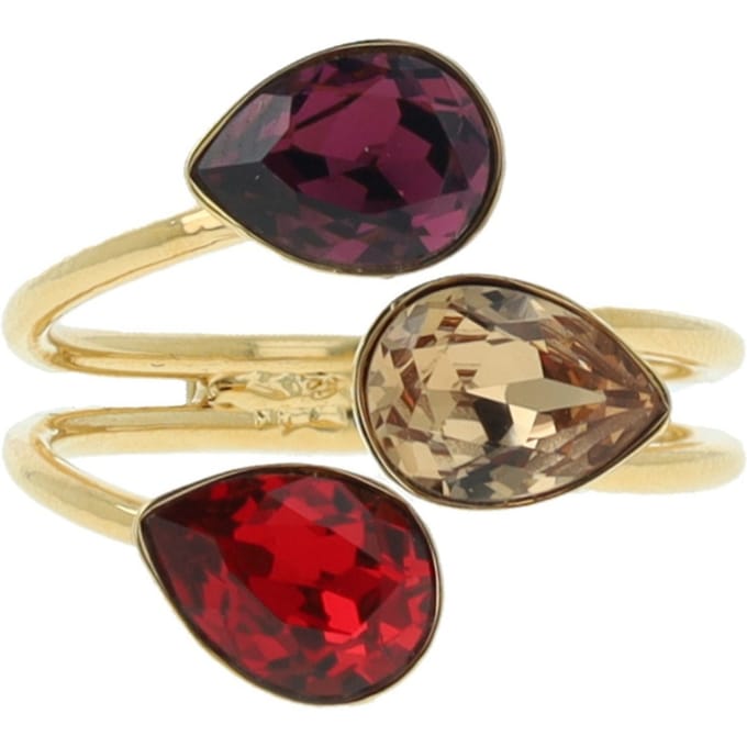 OTAZU Triple Leaf Ring Amethyst Red, Gold Taglia: OS | Anelli Outlet | Donna | Viola