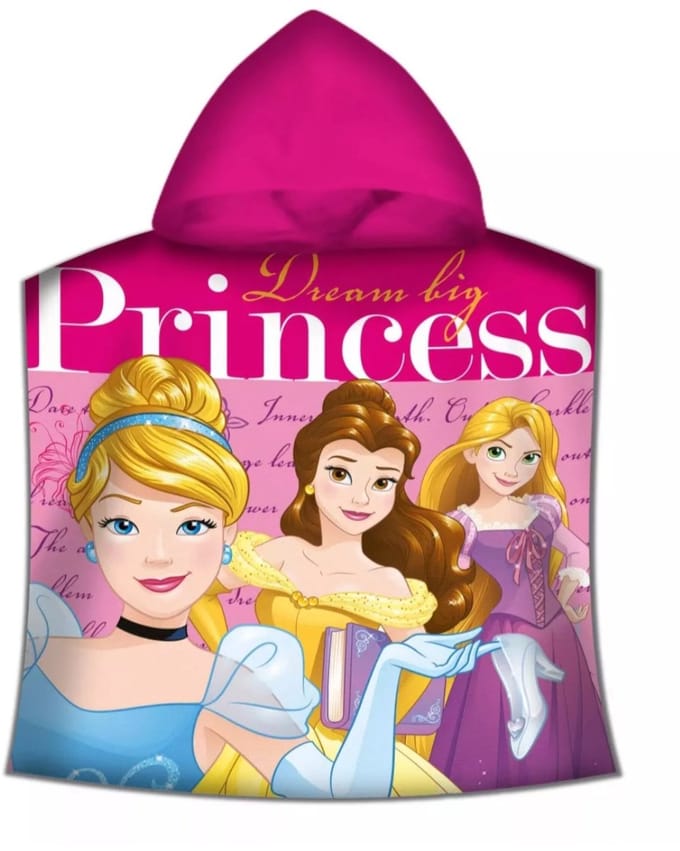 Princess dream big badponcho 50x100cm sneldrogend