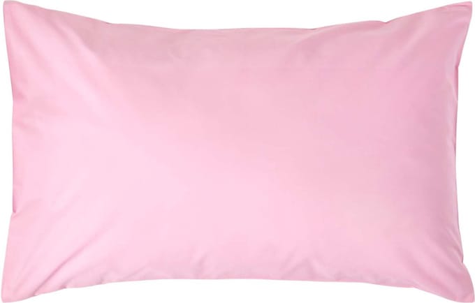 Homescapes Kussensloop 50x75 cm – Roze – 100% Egyptisch Perkal Katoen – 200 TC
