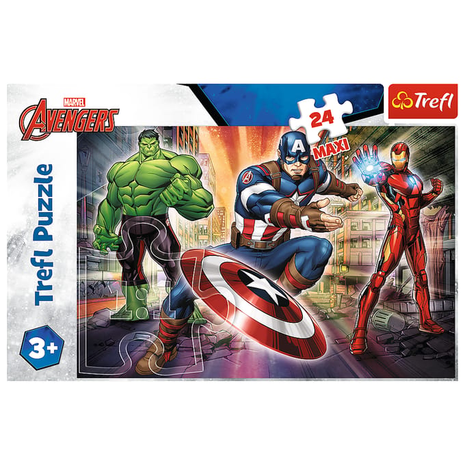 Trefl In de Wereld van Avengers Disney Marvel The Avengers Legpuzzel - 24 stukjes - Vanaf 3 jaar