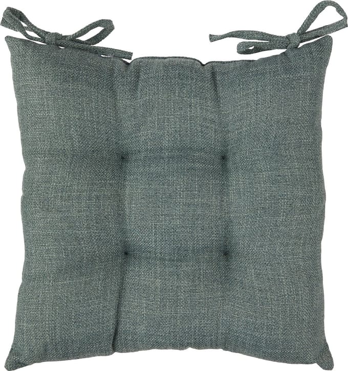 Atmosphera Stoelkussen Clem 38x38cm - Met 2 lintjes - 100% polyester - Limoengroen