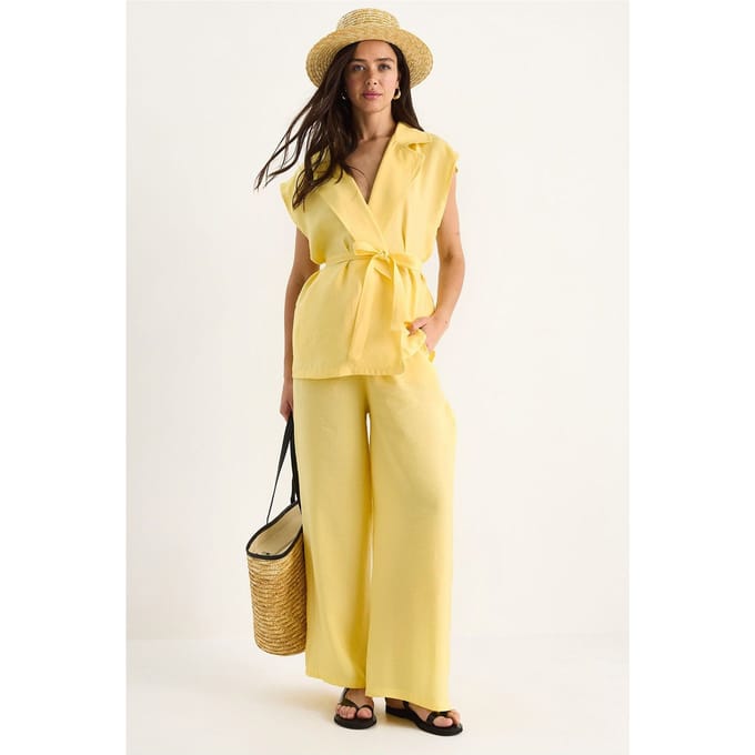 Vest en Wijde Pantalon Set