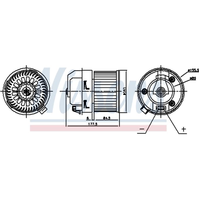 Binnenventilator NISSENS 87399