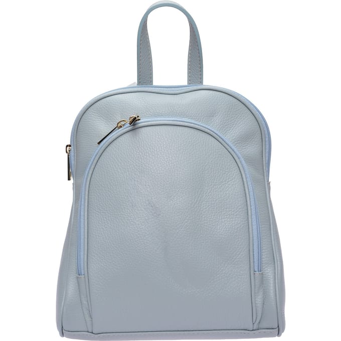 Anna Luchini Turquoise Rundleer Tas