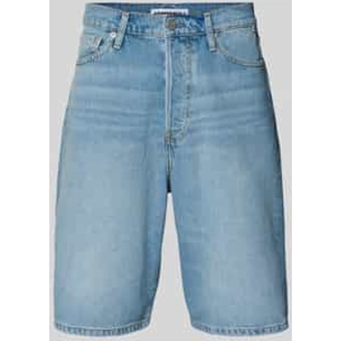 loose fit korte jeans van mix van katoen en lyocell model 'BAGGY HEMP BLEND'