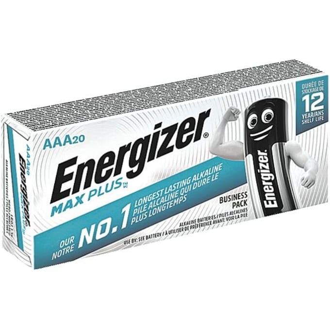 Energizer Max Plus - AAA Batterij - 20 stuks
