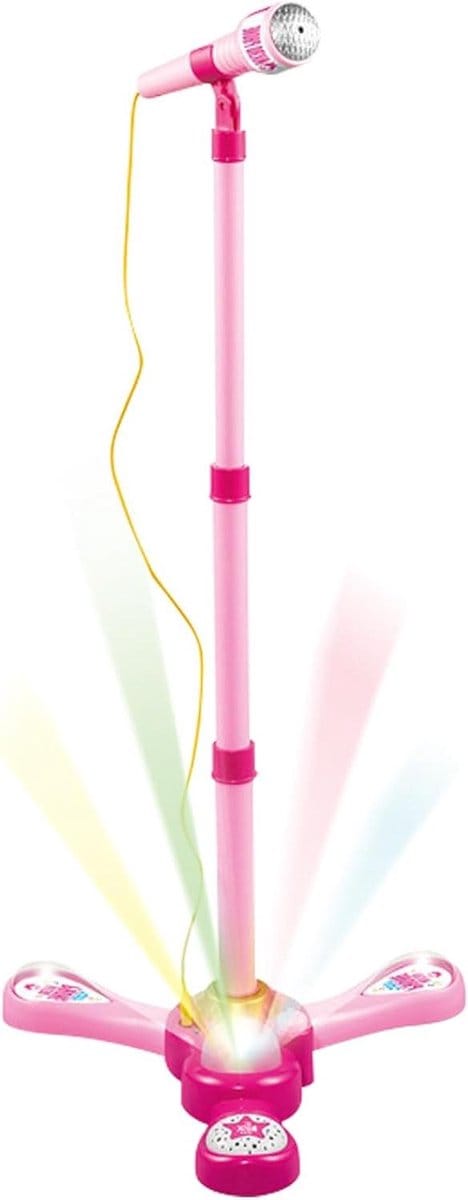 Kindermicrofoon Speelgoed - Karaoke Microfoon - Muziek Plezier - Verstelbare Standaard - 53-89 cm - Roze