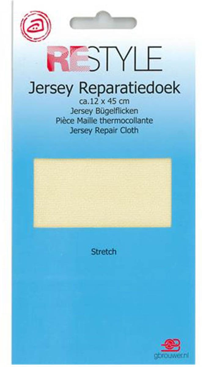 Restyle Strijkbaar Reparatiedoek Beige - 12 x 45 cm