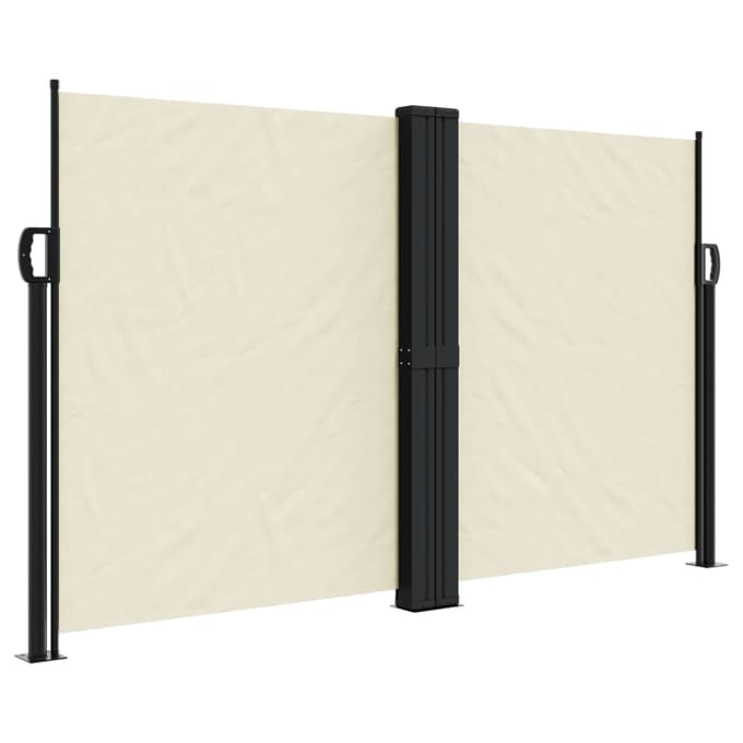 vidaXL - Windscherm - uittrekbaar - 140x1000 - cm - crème