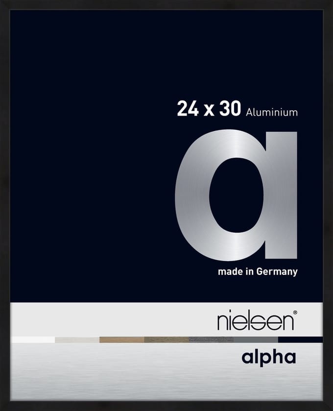 Nielsen Alpha Aluminium Fotolijst Black Matt 24x30cm