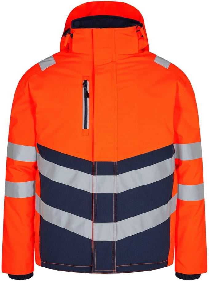 Engel Safety winterjack 1948-930 - Hi-vis Orange / Blue Ink - M