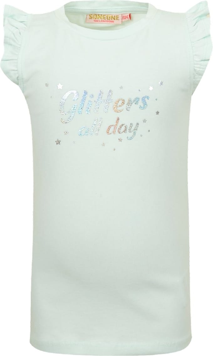 Someone - T-shirt - Maat 92 - Meisjes - Light Mint -
