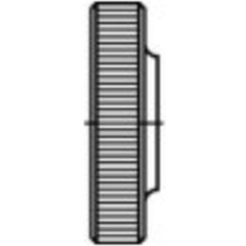 TOOLCRAFT 107588 Kartelmoeren M10 DIN 467 Staal 50 stuk(s)