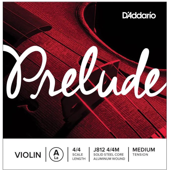 D'Addario J812 4/4M Prelude viool losse A-snaar Medium