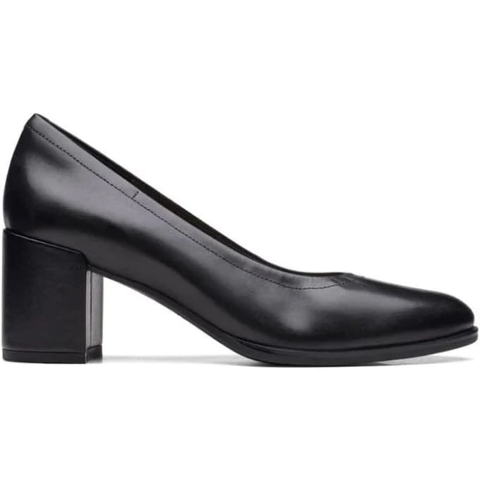 Clarks Freva 55 Court - dames pump - Zwart - maat 38 (EU) 5 (UK)