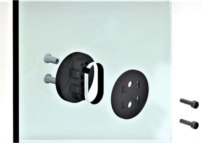 Geesa Nemox glasmontage set voor 8mm glasdikte - 916568-02