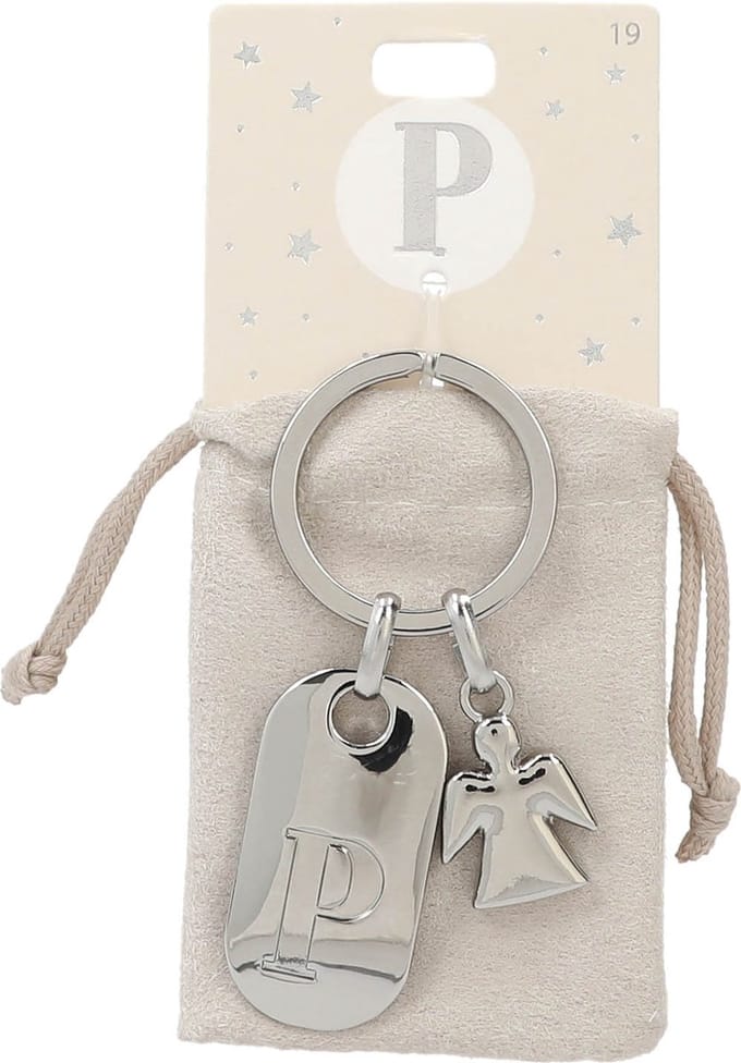 Depesche - Beschermengel sleutelhanger met letter P