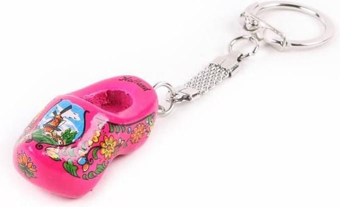 Sleutelhanger Klomp Enkel Holland Cyclaam 4 Cm - Souvenir