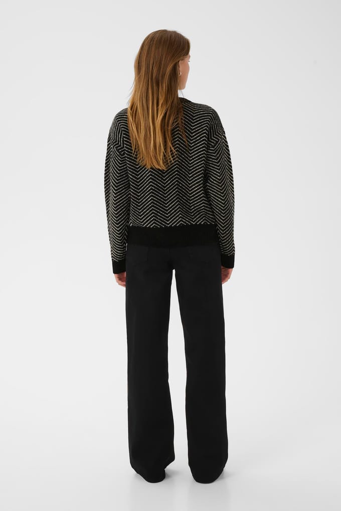 Pullover KAbitzy Pullover Loose fit black offwhite